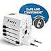 Universal Travel Adapter OREI All In One International Power Adapter with 2.4A...
