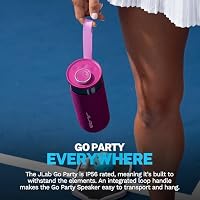 JLab, Go Party, Portable Bluetooth Speaker, Waterproof, RGB Lighting, LabSync, Mulberry — image 6