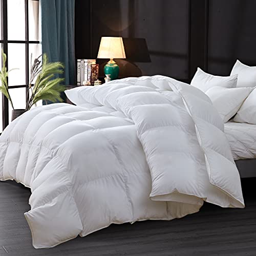 image for Egyptian Bedding Luxurious King / Cal King Size Down Feather Fiber Com