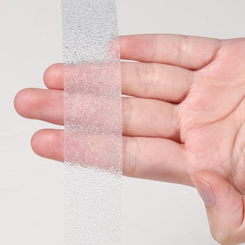 Image of Anti Slip Tape Clear 1 inch x 30Ft Non-Slip Stair Treads Tape Grip Tape Outdoor Indoor Waterproof Friction Tapes for Bathtubs Wooden Steps