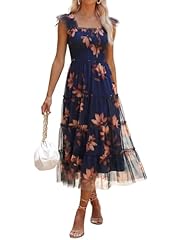 Brown Floral Dark Blue