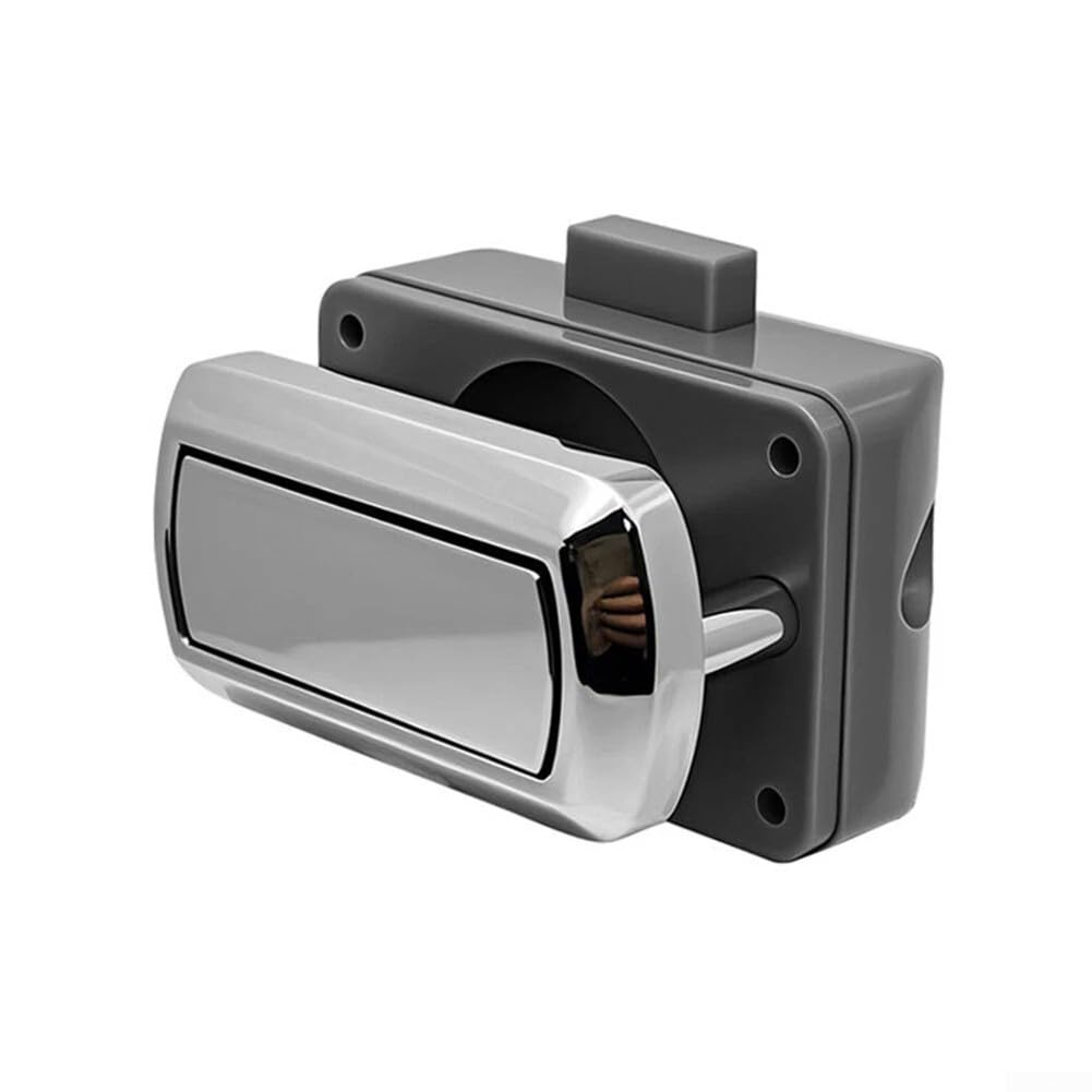 Motorhome Drawer Lock Catch, Drawer Lock Catch for Swift Motorhomes, Caravan Cabinet Latch Knob Knobs Horsebox Locks, for Caravan Motorhome Camper Van Latch Cupboard Black