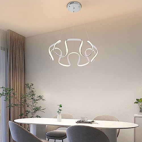 DYNAMI Modern LED Chandelier,Chic Irregular LED Pendant Light,3 Light Colors
