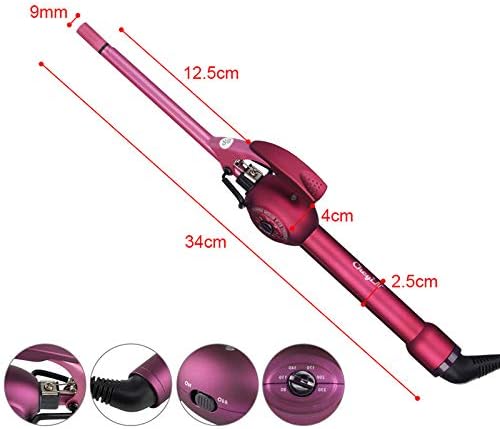 Miniatura 8 de CkeyiN 3 Barrel Curling Iron Hair Waver, Professional Tourmaline Ceramic Fast Heating Hair Curler, Large Wave 3 Barrel Curling Iron for Christmas