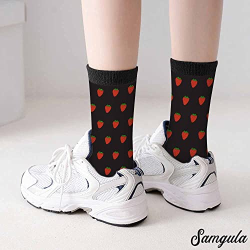 Image of Crew Socks for Woman Size 6-8 Tropical Wildlife Bright Teal Girls Socks
