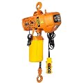 VEVOR Single Phase Electric Chain Hoist, 2200Lbs /1 ton 10ft Lift Height with Electrical Hook, G80 Mount Chain Hoist, Double Chain with Pendant Control 110V for Logistics, Factories and Agriculture