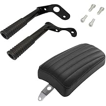 Rear Passenger Cushion Seat and Bar Frame Slider Passenger Crash Bar Foot Pegs For Harley Softail Street Bob FXBB 2018-2021