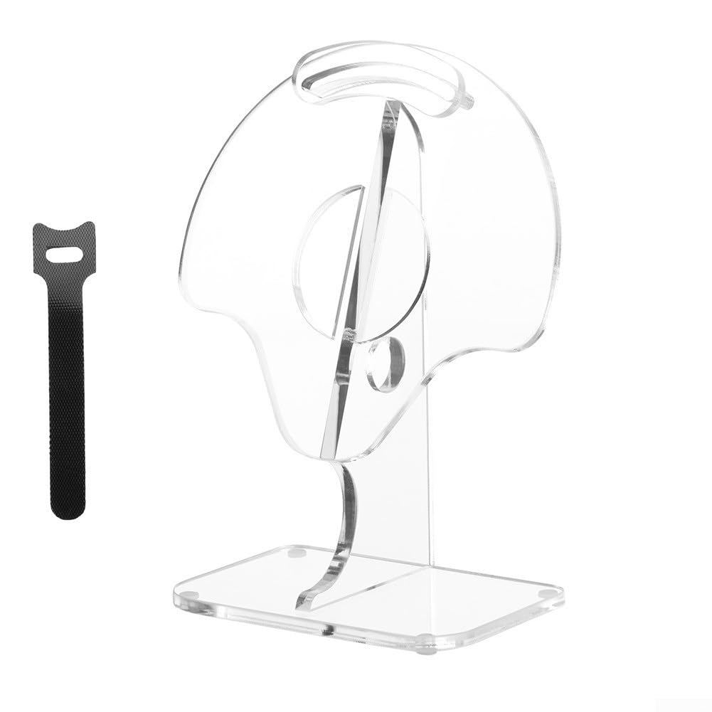 Platzsparender Headphone Stand Transparent Acryl(Transparent) | Hochwertiges Acryl, modernes Design, passt perfekt zu für shokz, verbessert Arbeitsplatz-Ästhetik