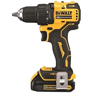 DEWALT ATOMIC 20V MAX* Cordless Drill/Driver Kit, Compact, 1/2-Inch (DCD708C2)