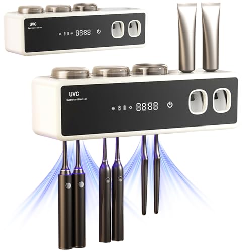 Porte-brosse à dents intelligent avec stérilisation UV pour éliminer les germes