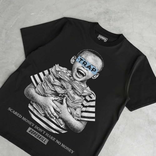 Image of DopeSkill Graphic Tee Streetwear Hip Hop Hypebeast Street Style Unisex T-Shirt Sneaker Colour Matching Shirts Swag Y2K Style