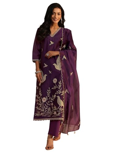 Ensemble Kurta pour femme Libas Art en coton imprimé chic