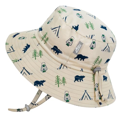 Image of JAN & JUL Grow-with-Me Cotton Bucket Sun-Hat for Baby and Kids