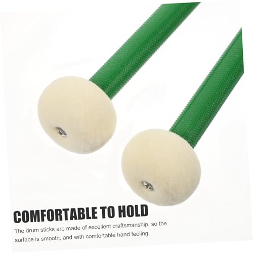 Baquetas profesionales dobles para batería color verde oscuro miniatura 6