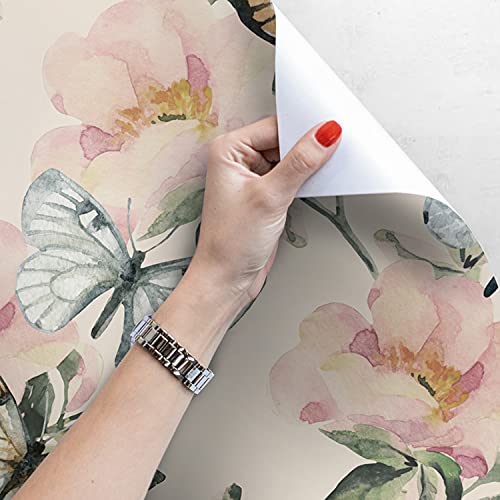 Papier peint papillon pastel en latex muraux Muralo lavable - 4