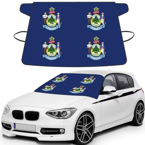 Plus de grattage avec la bâche de pare-brise drapeau du Maine