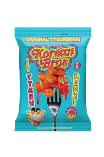 Korean Bros Original Tteokbokki (360g) Spicy Rice Cakes: retailer-supplied image