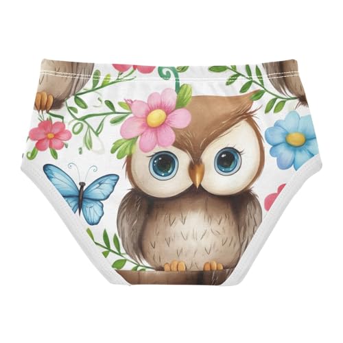 Durable Toddler Underwear Custom 2t Cotton Girl Panties Cute Cute Cartoon Owls Briefs Girls Undies2