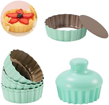 LIFVCNT Mini Tart Pans for Baking Round, Mini Cheesecake Pans Removable Bottom, Mini Pie Tart Shell Molds for Cupcakes, Muffins, Cookies, Pies, Tart Tins, Pudding, Tartlet, Quiches