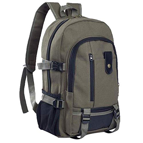 Preisvergleich Produktbild Generic Brands Herren Retro Canvas Reiserucksack Freizeitschultasche, Hochwertige Verschleißfestigkeit, Geeignet für Outdoor-Wanderungen, Camping