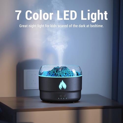 Difusor aromático eléctrico con tanque 280 mL y luz LED miniatura 2