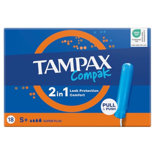 Tampax Compak Super Plus Tampones 18ct