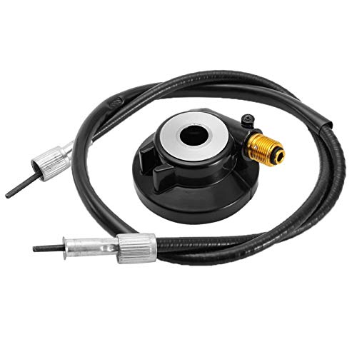 Engranaje impulsor, engranaje impulsor del velocímetro universal, engranaje impulsor del cable del velocímetro negro de 12 mm con Cable para piezas de scooter GY6