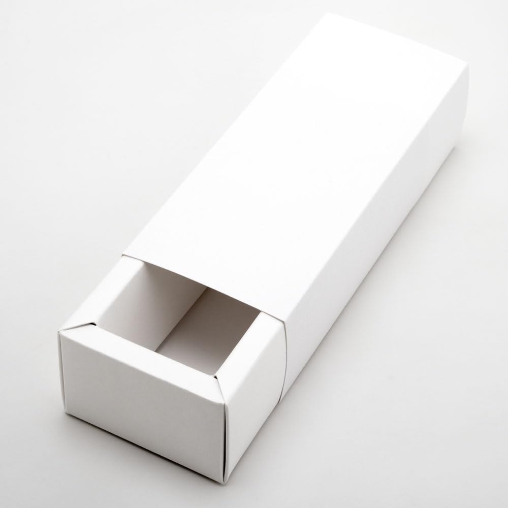 Italian Options Luxe Sleeve White Gift Boxes, Premium, Food-Safe, Empty Gift Box for Sweets, Macarons, Brownies, Chocolates, Cookies, Cardboard Bakery Boxes, 10-Pack, 80 x 50 x 50 mm, Fibra White