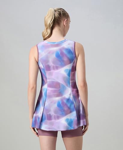 Image of Speedo Women's Endurabrite Closedback Swimdress with Boyleg | Swimming Costume | Swimming Suit for Women | Chlorine Resistance | UPF 40+ Sun Protection | Removable Bra Pads