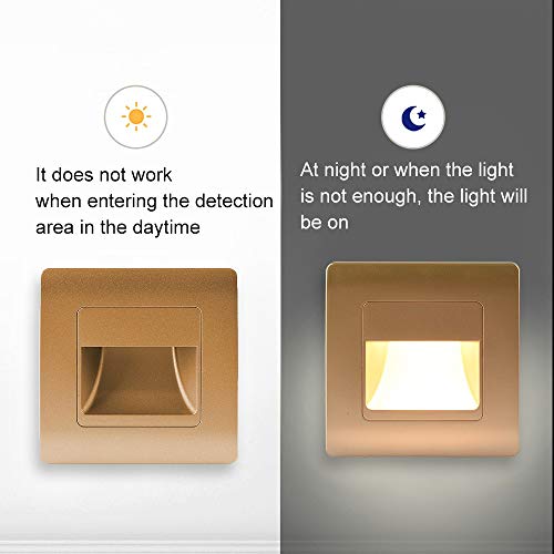 Lampe murale à LED encastrée PIR blanche pour escalier AC85-265V - 3