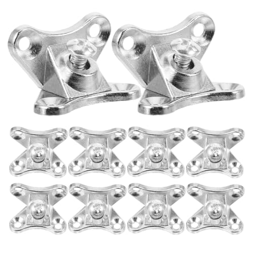 EXCEART 24piezas Soporte de Esquina Extraíble de Aleación de Zinc Escuadras para Estanterías y Muebles Refuerzo Resistente y Fácil Instalación para Esquinas y Baldas
