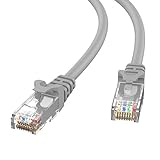 Ethernet Cable, Rankie RJ45 Cat 6 Ethernet Patch LAN Network Cable - 3 Feet (Grey) - R1301A