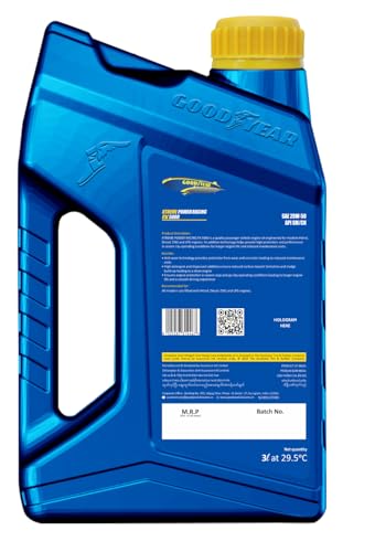 Image of GOODYEAR 3.0 Ltrs 20W50 API SM /CH Xtreme Power Racing FX 5000 | Premium Multigrade Mineral Engine Oil For Petrol, Diesel & CNG Vehicle Engines | For Enhanced Engine Protection & Longetivity