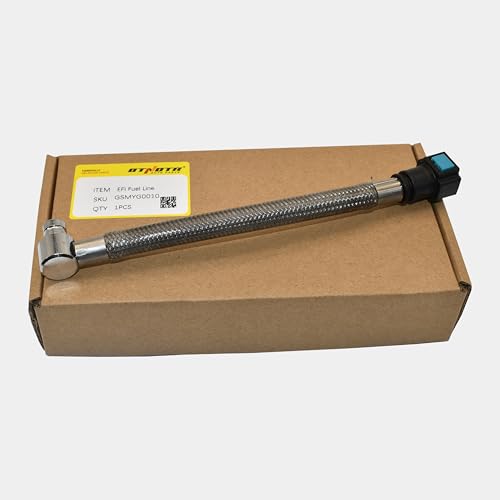 Image of NEW OTNOTR Stainless Upgraded EFI Fuel Gas Line Replacement 62900-01D Compatible with Harley Touring 2007 Softail 2001-2017 (Note Does Not Fit Duece Models)