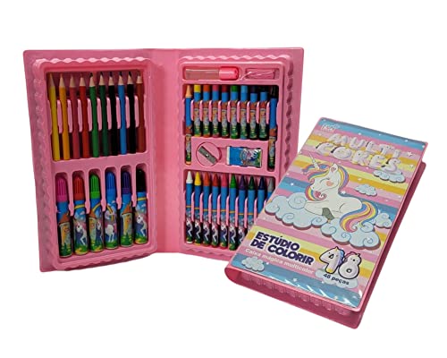 Maleta P/ Pintura Escolar 48 Peças 23,5x14 Cm Dynasty