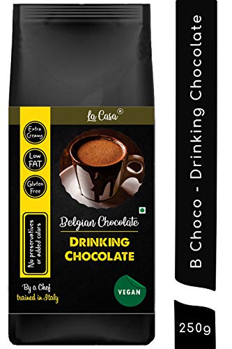 Image of La Casa Vegan Dark Drinking Chocolate - Belgian Chocolate | Gluten Free | All Natural | 250g |