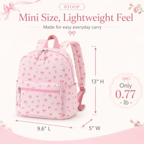Image of BTOOP Mini Backpack Women Girls Water-resistant Small Backpack Purse Shoulder Bag for Womens Adult Kids School Travel
