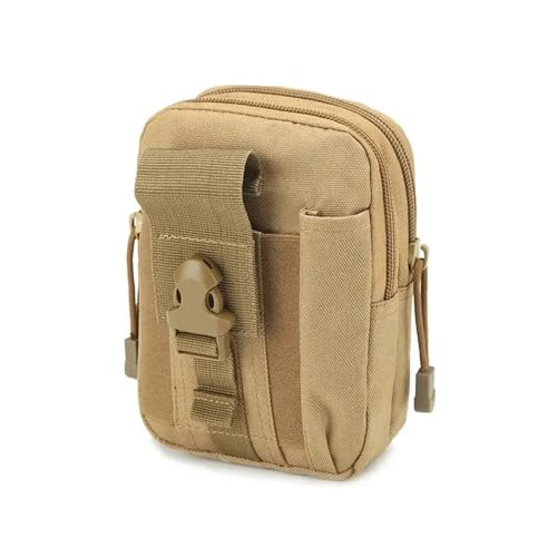 SCHIK Riñonera impermeable para hombre al aire libre, táctica, militar, deportiva, caza, nailon, para teléfono móvil, herramientas de viaje, Kqi, Talla única