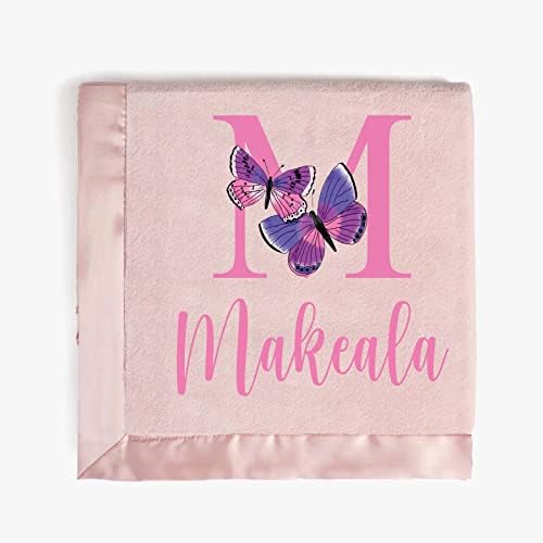 Personalized Baby Blanket - Custom Name Plush Blanket For Girls