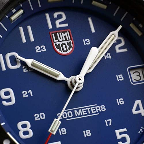 Image of Luminox Rubber Men Sea Series Original Navy Seal Evo 3003 Military Dive Analog Watch, Blue Dial, 43Mm, Blue Band