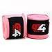 G4 VISION Hand Wraps Cotton Bandages Sami Elasticated MMA UFC Inner Gloves Wrist Straps (Pink)