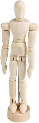 Boneco Articulado De Madeira Para Desenho, Manequim, Modelo - 14 Cm  