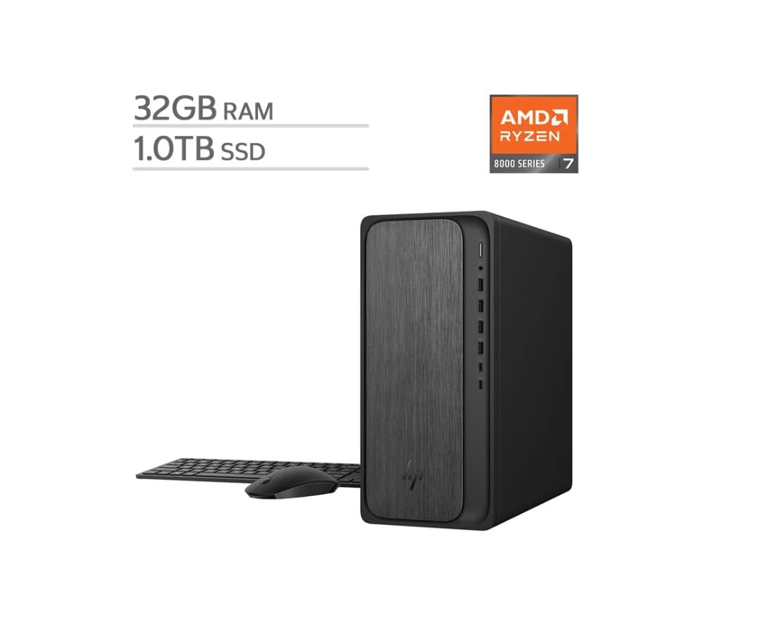 Amazon.com: HP OmniDesk Desktop Computer PC, AMD Ryzen 7 8700G