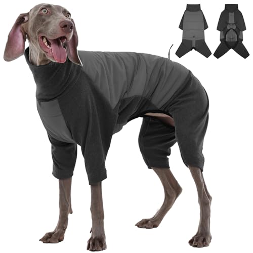 Abrigo Perro Grande, Chaqueta Perro Grande Chaleco(Gris, 3XL) | Impermeable, Forro Acolchado, Cálido, Para Lluvia Ligera Y Clima Húmedo