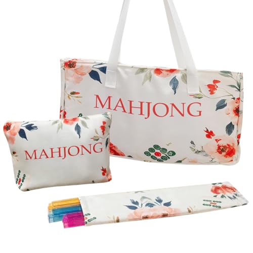 Mahjong Bag & Mahjong Tile Bag Set - Funda para accesorios