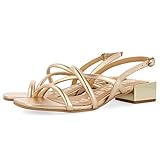 Temporada Primavera- Verano Gioseppo KOVARID, Sandalia Mujer, Oro Rosado, 38 EU