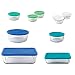 Anchor Hocking 11046AHG17 20-Piece Storage Set with Mixed Blue Lids