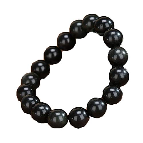 Bracelet en obsidienne de glace naturelle pour homme et femme