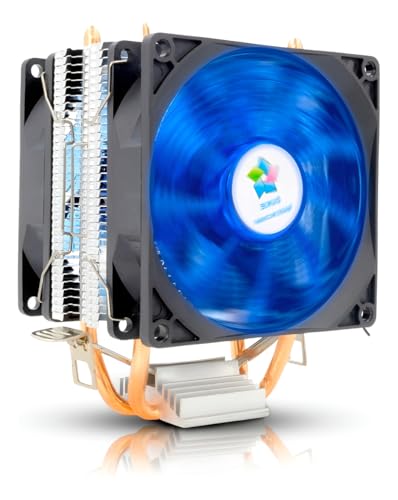 DUKIE DK-34 Cooler para Processador, LED Azul, 4 Heatpipes, Base
