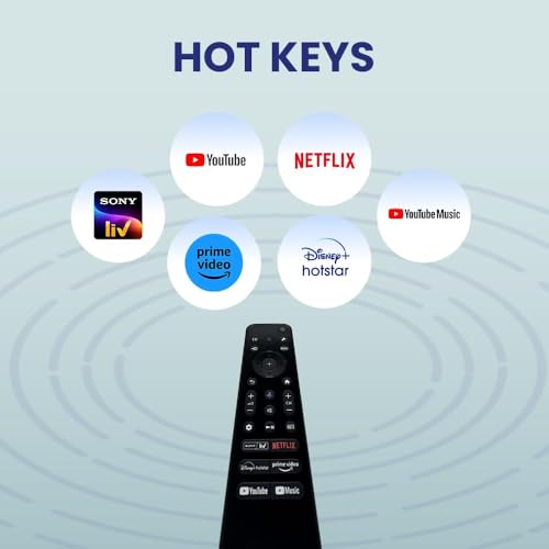 Image of Sony Bravia TV Remote Compatible with RMF-TX811D and All Sony Bravia Android Smart LED LCD HD 4K UHD TV Models, Voice Replacement Remote Control, LED 800 VC